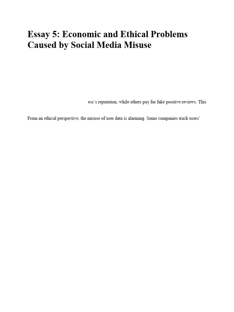 Essay 5 | PDF