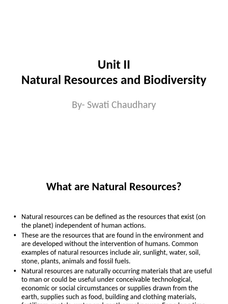 Unit 2 | PDF | Conservation Biology | Biodiversity