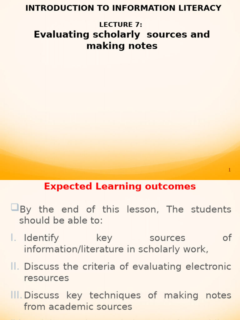 Information Literacy 7 | PDF | Books | Libraries
