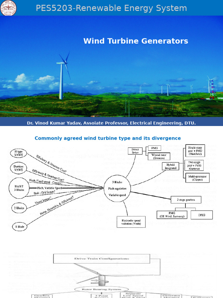Wind Turbine Generator Technologies Overview | PDF