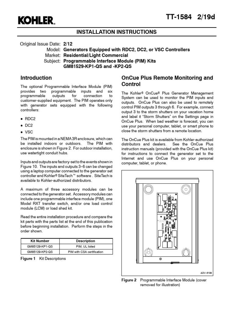TT-1584 II Programmable Interface Module | PDF | Electric Generator | Relay
