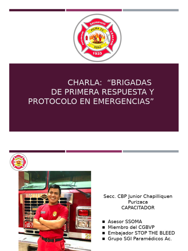 Brigadas de Emergencia: Protocolo y Formación | PDF | Primeros auxilios ...