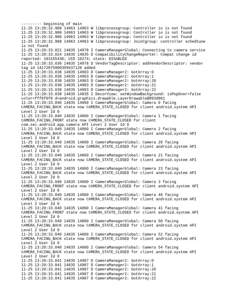 Log Cat 1764051632933 | PDF | Mobile Linux | Embedded Linux Distributions