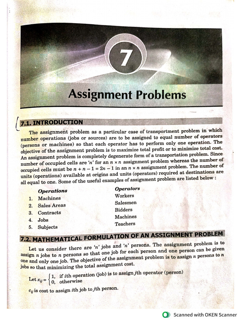 OR-2 UNIT - 2 Assignment Theory | PDF