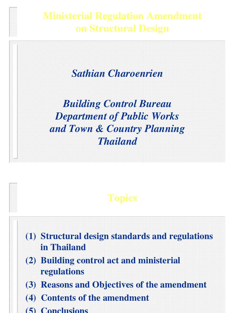 Thailand Structural Design Code Update | PDF | Building Code ...