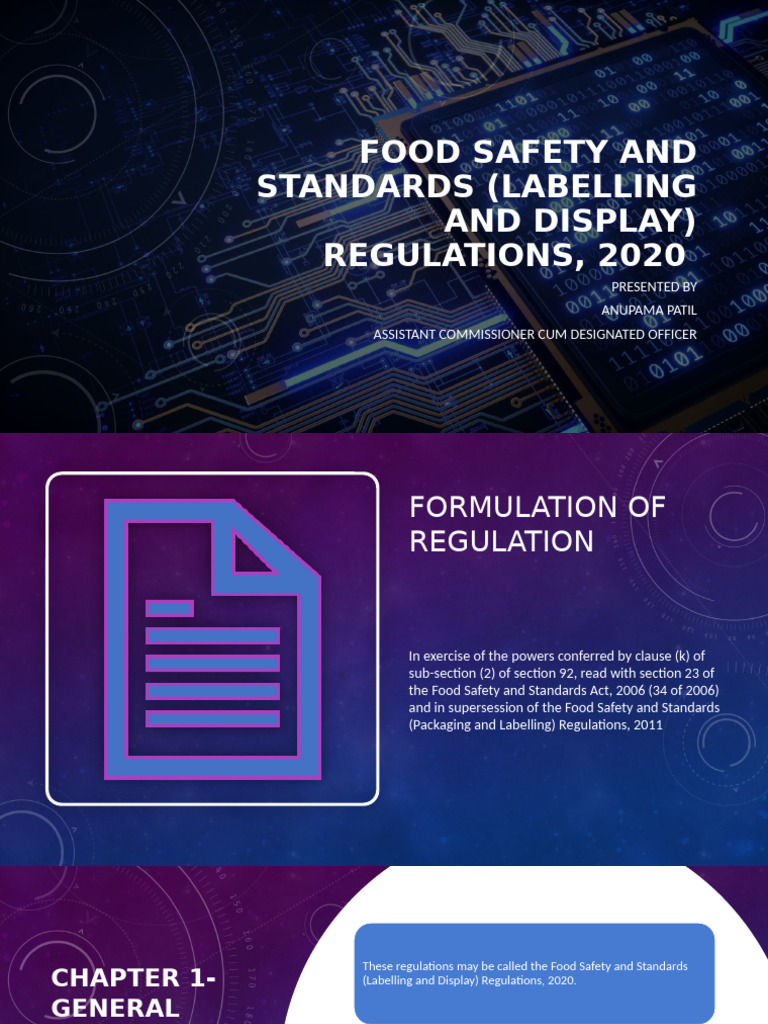 Food Safety Labelling Regulations 2020 | PDF | Calorie | Nutrition ...