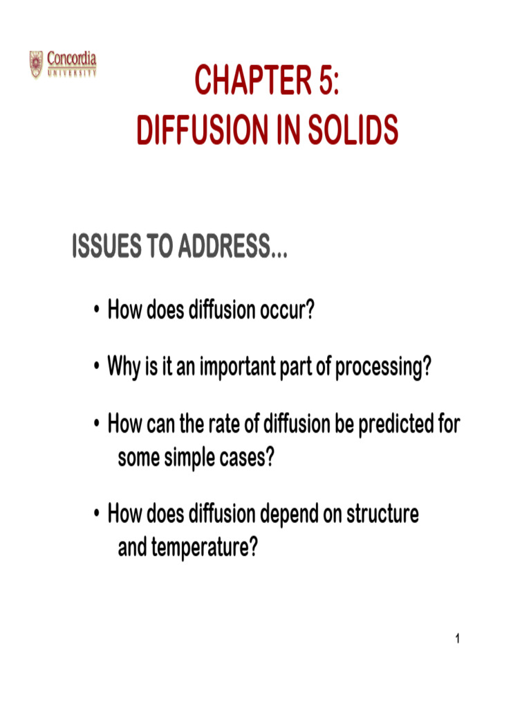 Diffusion 1 | PDF | Diffusion | Chemical Bond