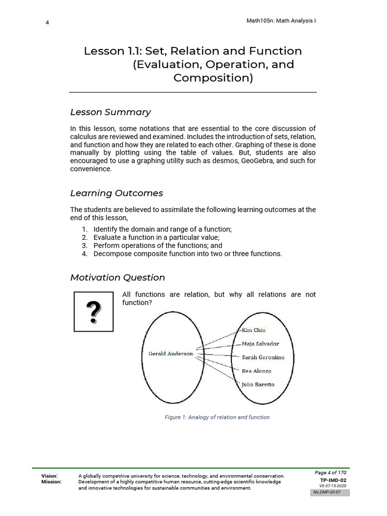 Understanding Sets, Relations, and Functions | PDF | Function ...