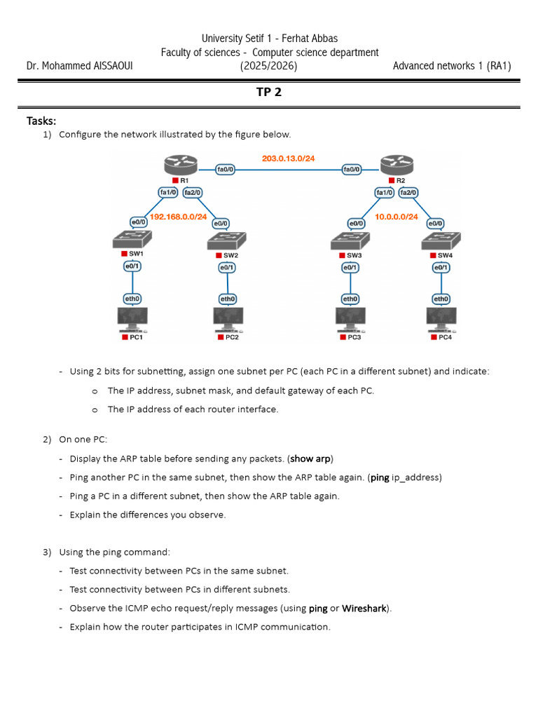 Advanced Network Configuration Tasks | PDF