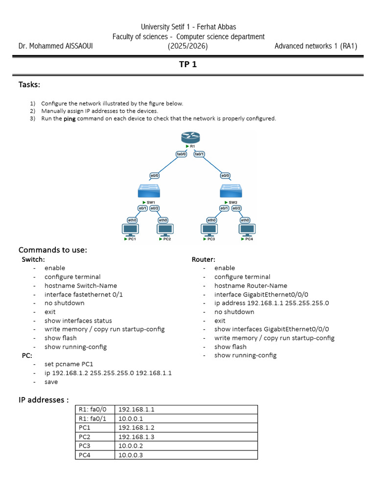 1.ra1 TP1 | PDF