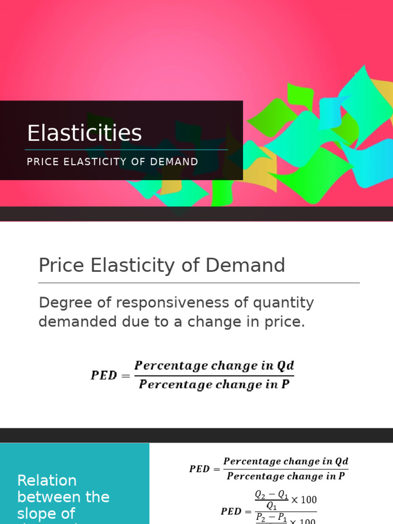 Understanding Price Elasticity of Demand | PDF