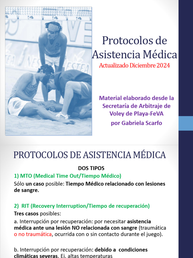 Nuevo Protocolo Médico - 2024 | PDF | Árbitro