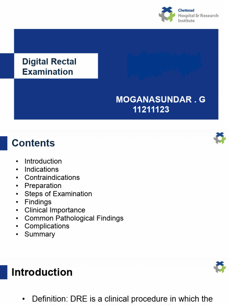 Digital Rectal Examination Guide | PDF | Rectum | Hemorrhoid