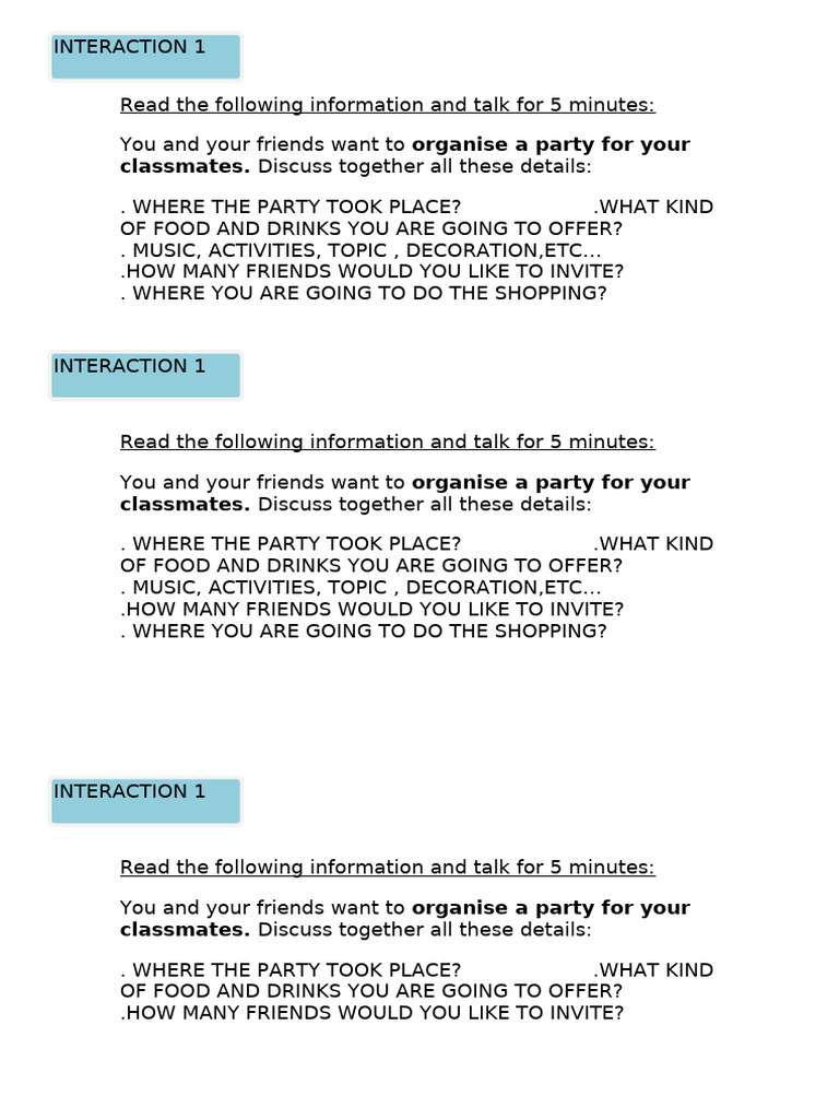Class Party Planning Guide | PDF