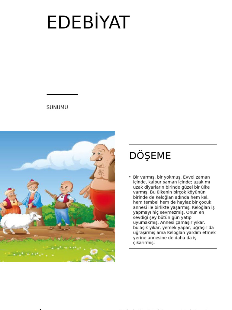Edebiyat: Sunumu | PDF