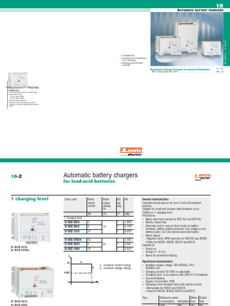 Lead-Acid Battery Chargers Overview | PDF | Battery Charger | Relay