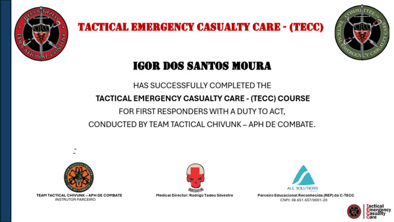 TECC Course Completion Certificate | PDF