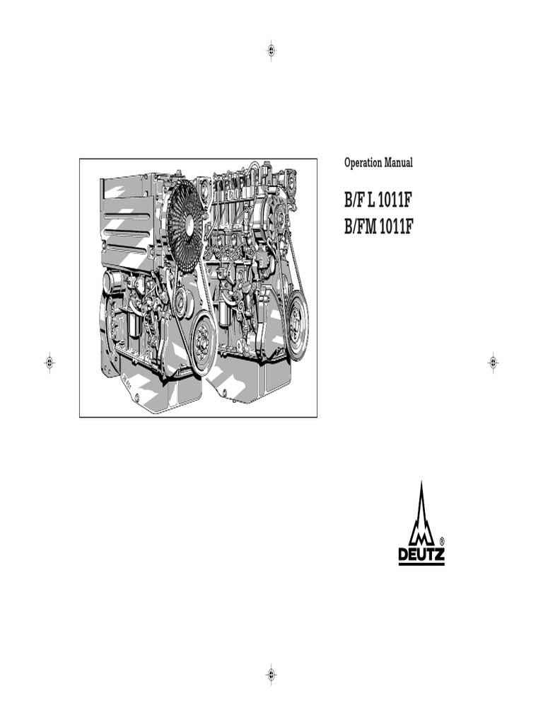 DEUTZ B/F L 1011F Engine Manual | PDF | Motor Oil | Oil
