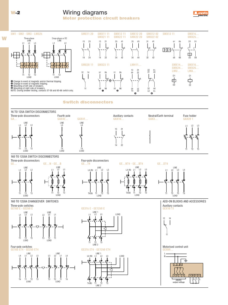 Wiring Diagrams for Electric Contactors | PDF | Electromagnetism ...
