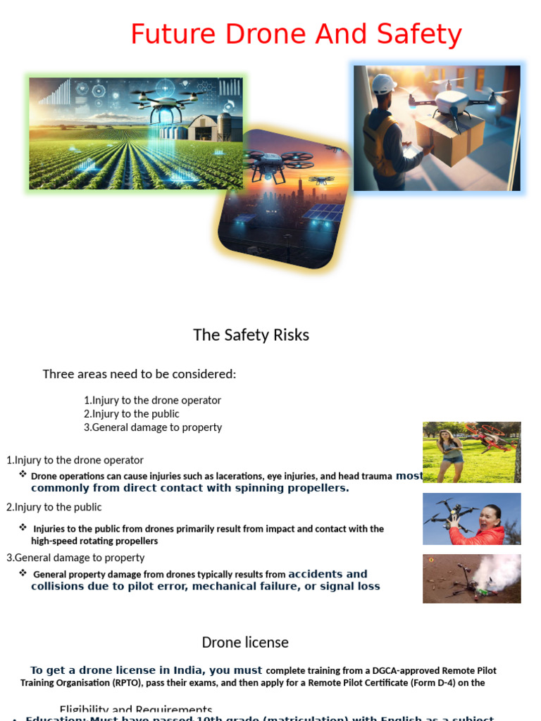 Drone Safety Risks and Licensing Guide | PDF | Unmanned Aerial Vehicle