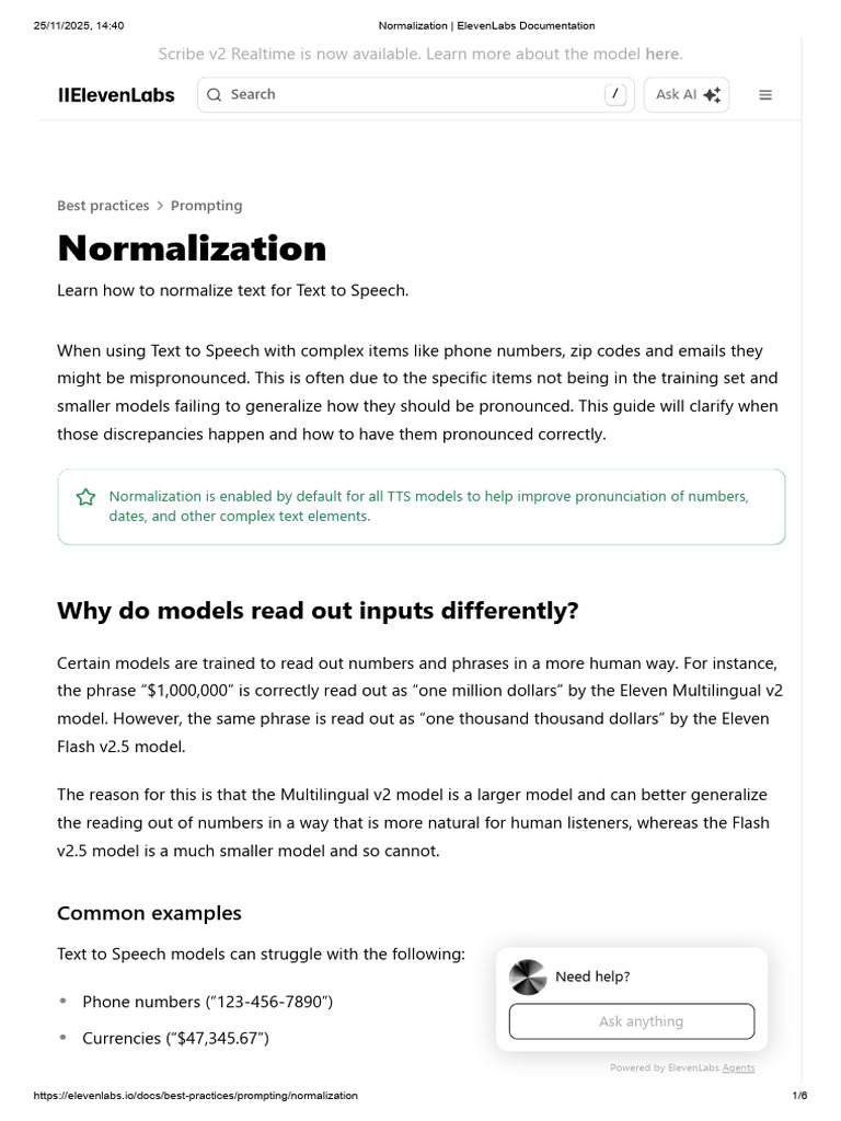 Text Normalization for TTS Models | PDF | Speech Synthesis | United ...