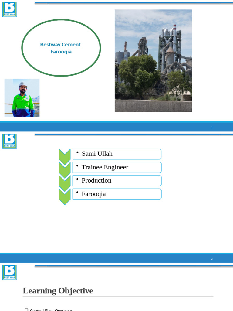 Cement Plant Training Overview | PDF | Refractory | Cement