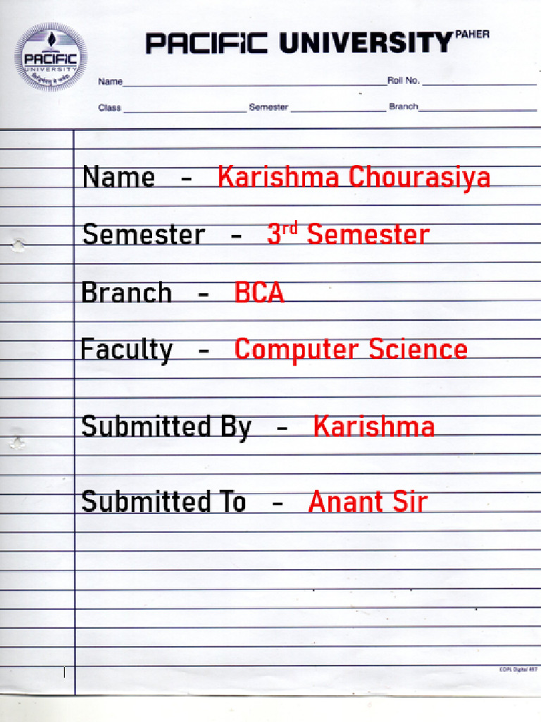 Karishma Chourasiya COMPUTER ARCHITECTURE Assignment | PDF