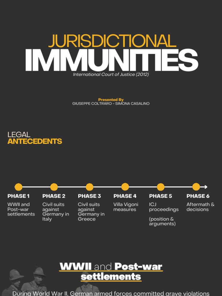 Jurisdictional Immunities - Presentation | PDF | International Law ...