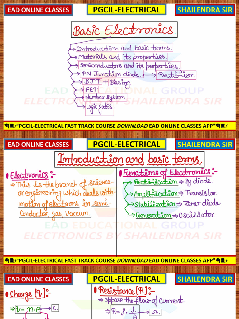 Online Electrical Classes by Shailendra | PDF