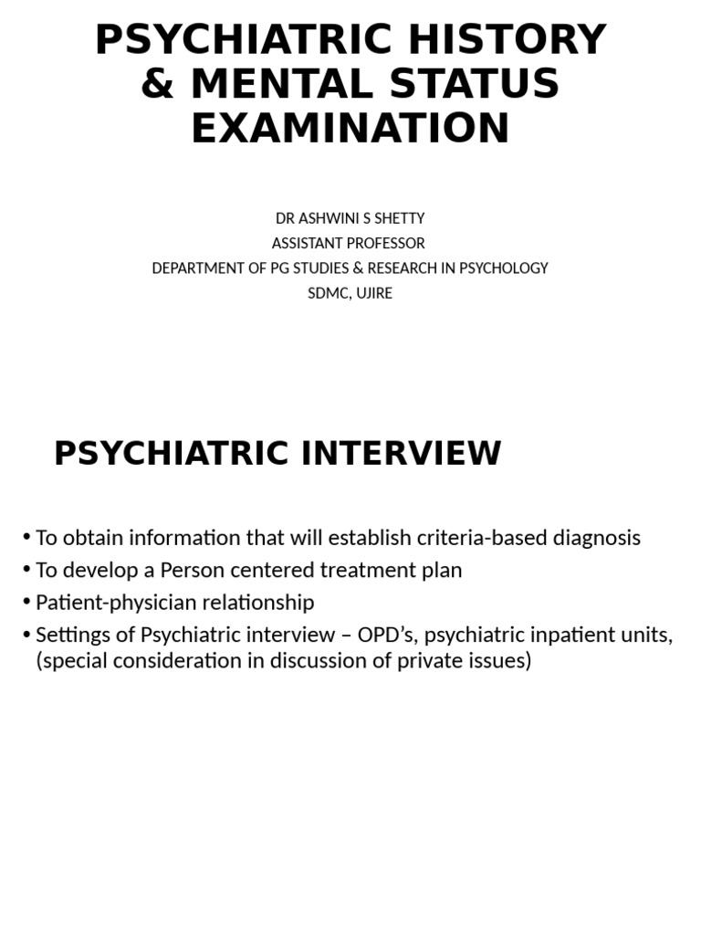 Mse | PDF | Mental Disorder | Psychiatry