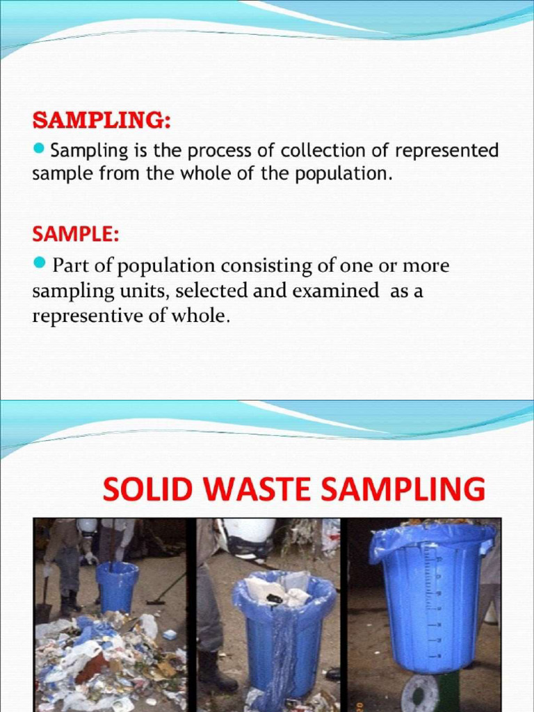 Air and Solid Waste Sampling | PDF