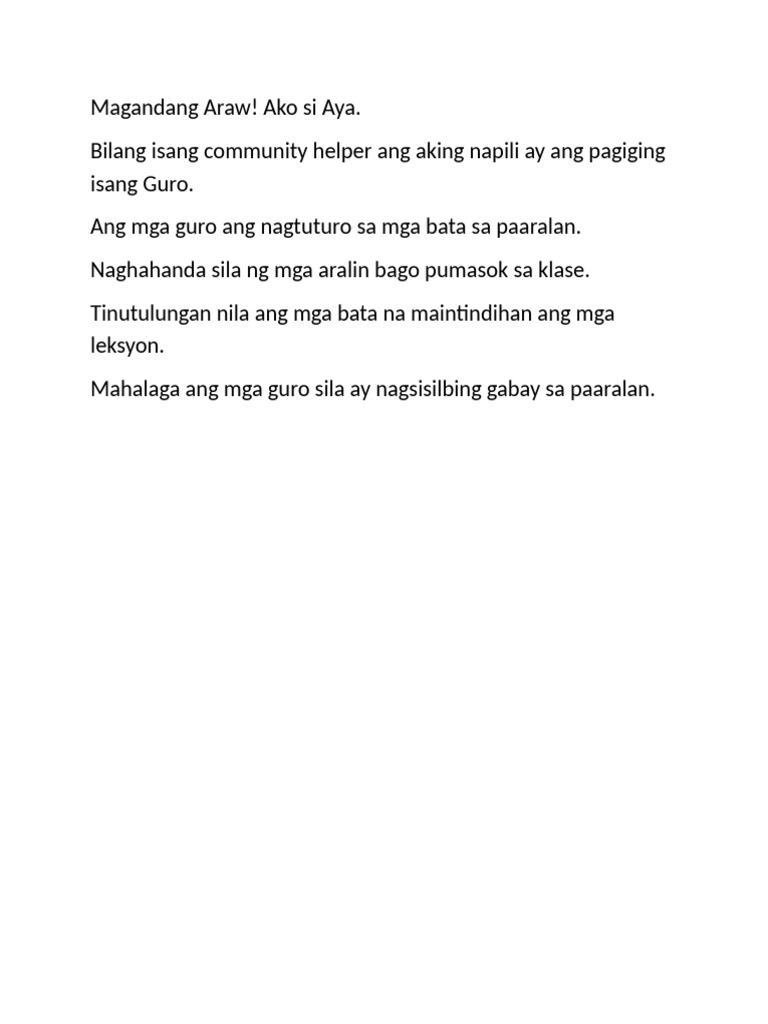 Magandang Araw | PDF