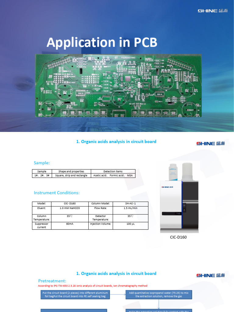 Application of IC in PCB1 | PDF | Chromatography | Water