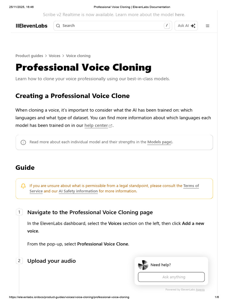 Professional Voice Cloning Guide | PDF | Computing | Sound
