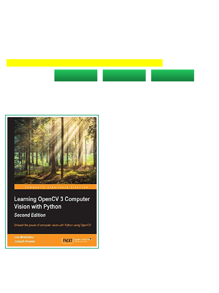 Learning Opencv 3 Computer Vision with Python 2nd Edition Joe Minichino ...