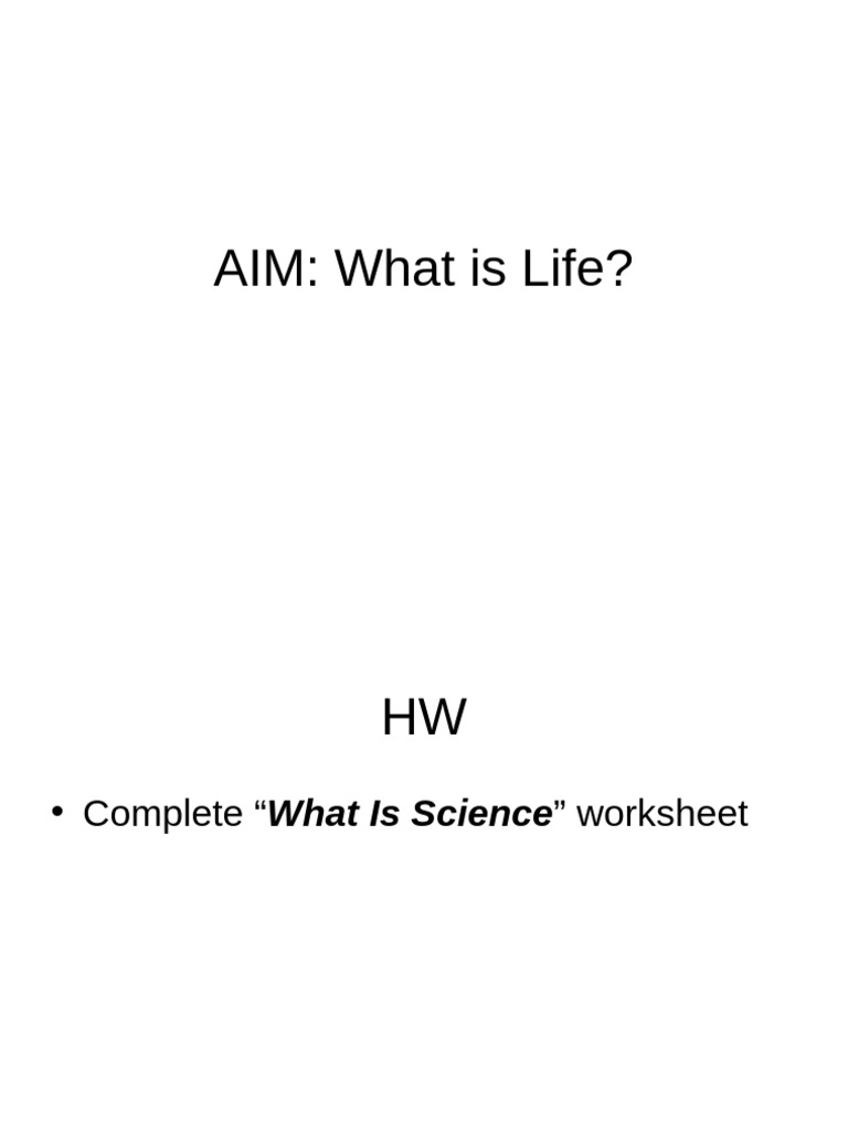 Understanding Life: Key Biology Concepts | PDF