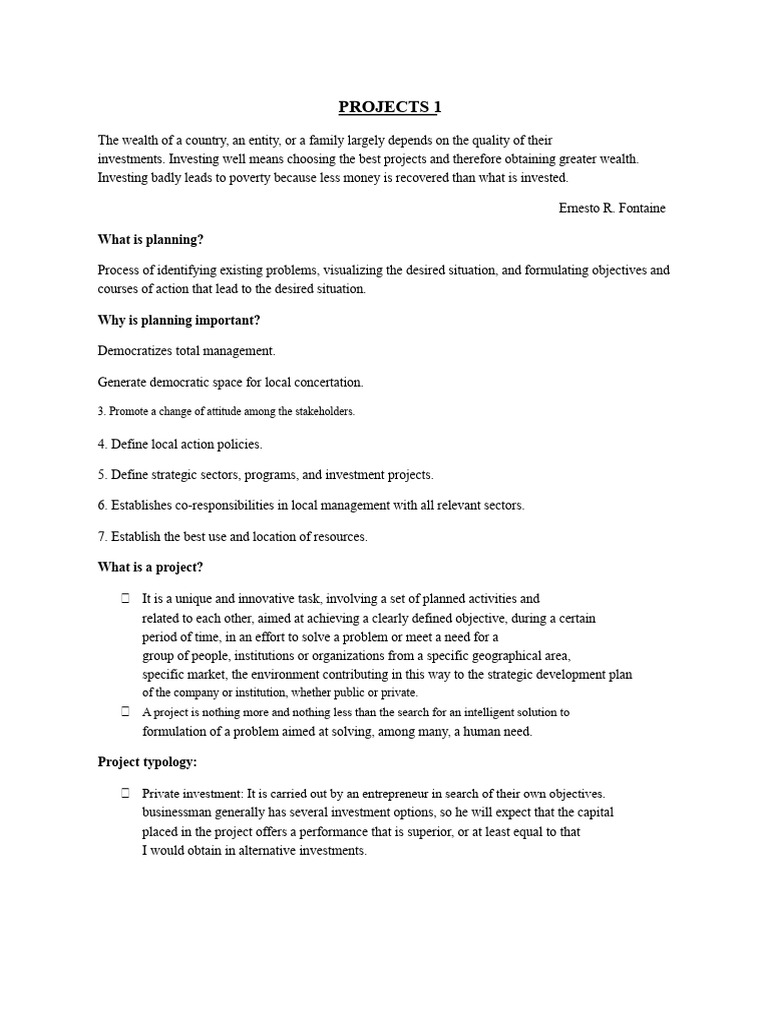 Project Lifecycle and Investment Strategies | PDF | Demand | Goods