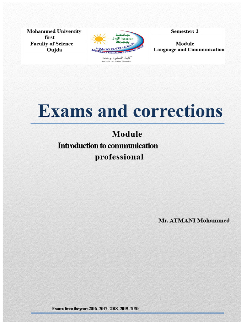 Language and Communication Exam Guide | PDF | Job Interview | Résumé