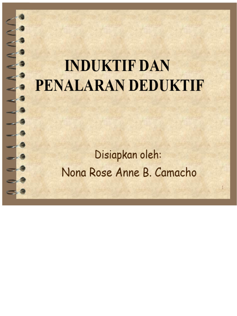 Penalaran Deduktif dan Induktif dalam Logika | PDF