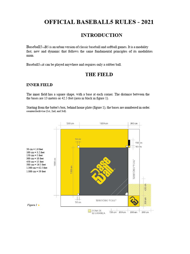 2021 Baseball5 Official Rules | PDF | Baseball Field | Athletic Sports