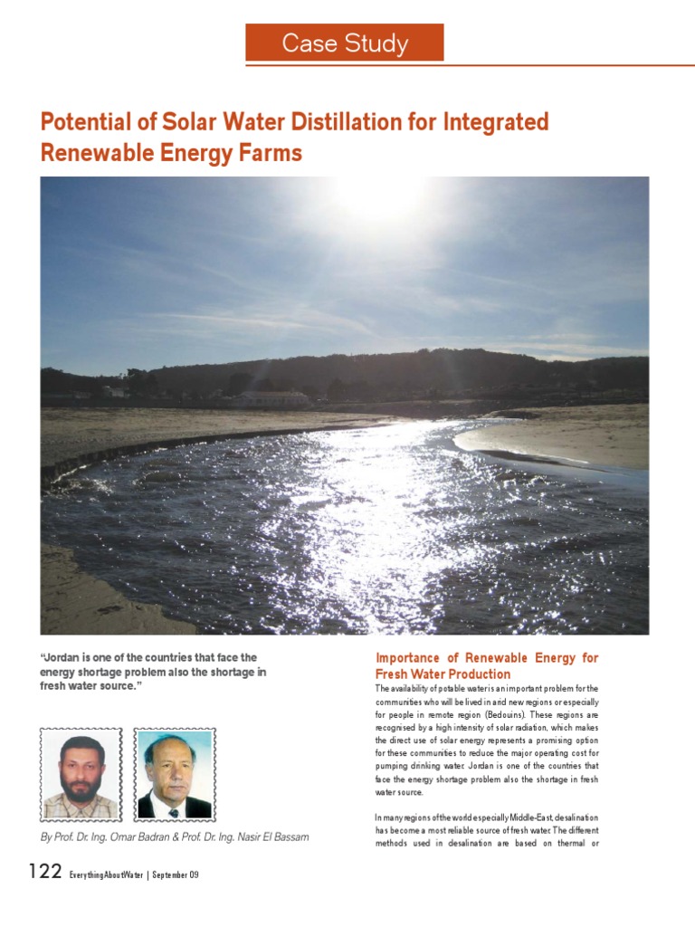 Solar Distillation for Water in Jordan | PDF | Solar Energy | Renewable ...