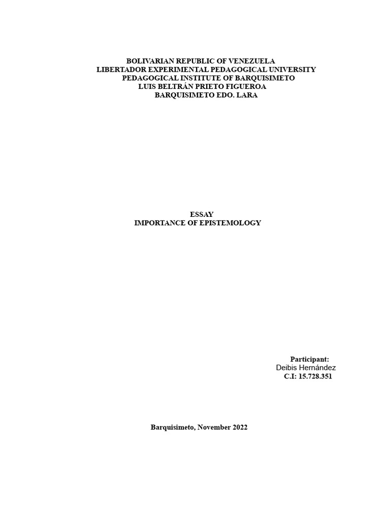 Epistemology's Role in Education | PDF | Epistemology | Pedagogy