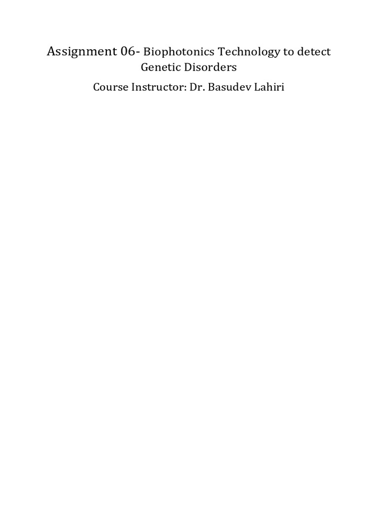 Assignment 06 Answers | PDF | Dna Microarray | Genetic Code