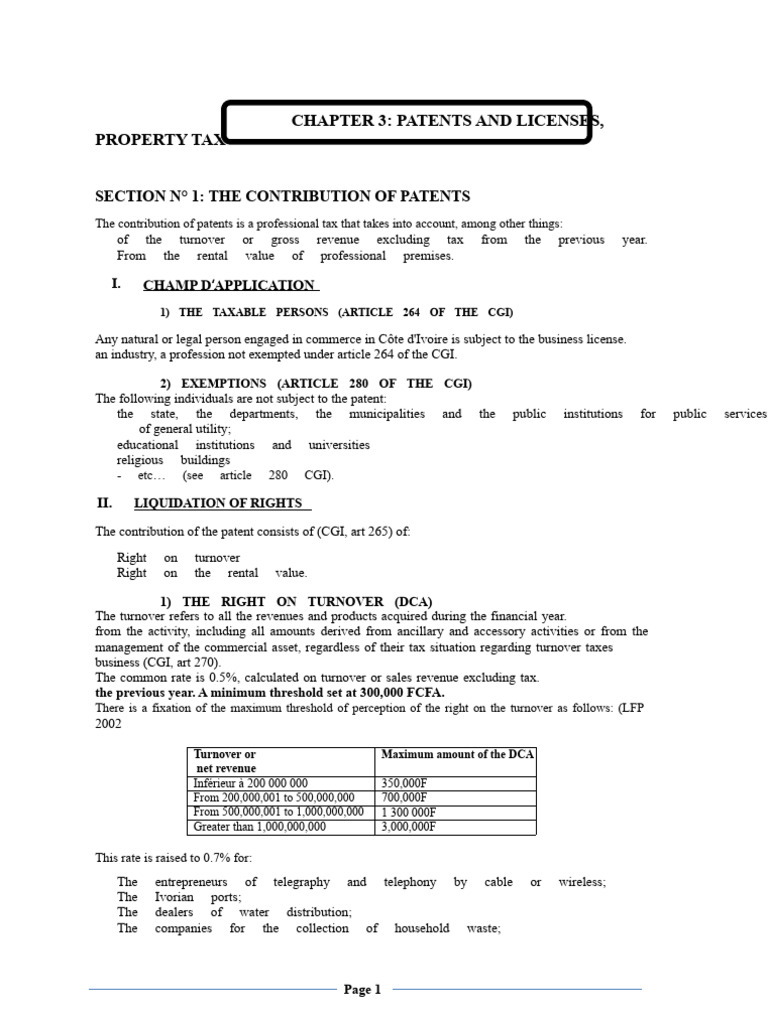 Chapter 3 Licenses | PDF | Property Tax | Taxes