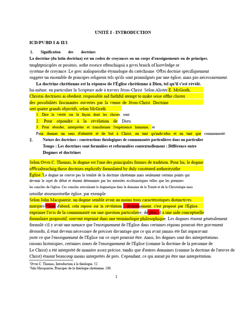 Comprendre la Doctrine et la Foi chrétienne | PDF | Église catholique ...