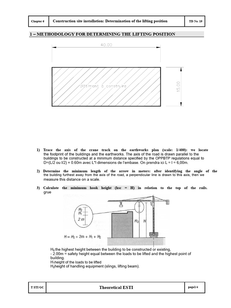Lifting Position Methodology for Cranes | PDF | Crane (Machine)