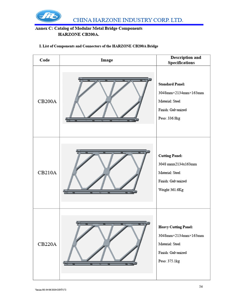 Modular Metal Bridge Components Catalog | PDF