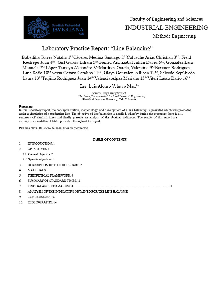 Line Balancing in Production Simulation | PDF | Engineering