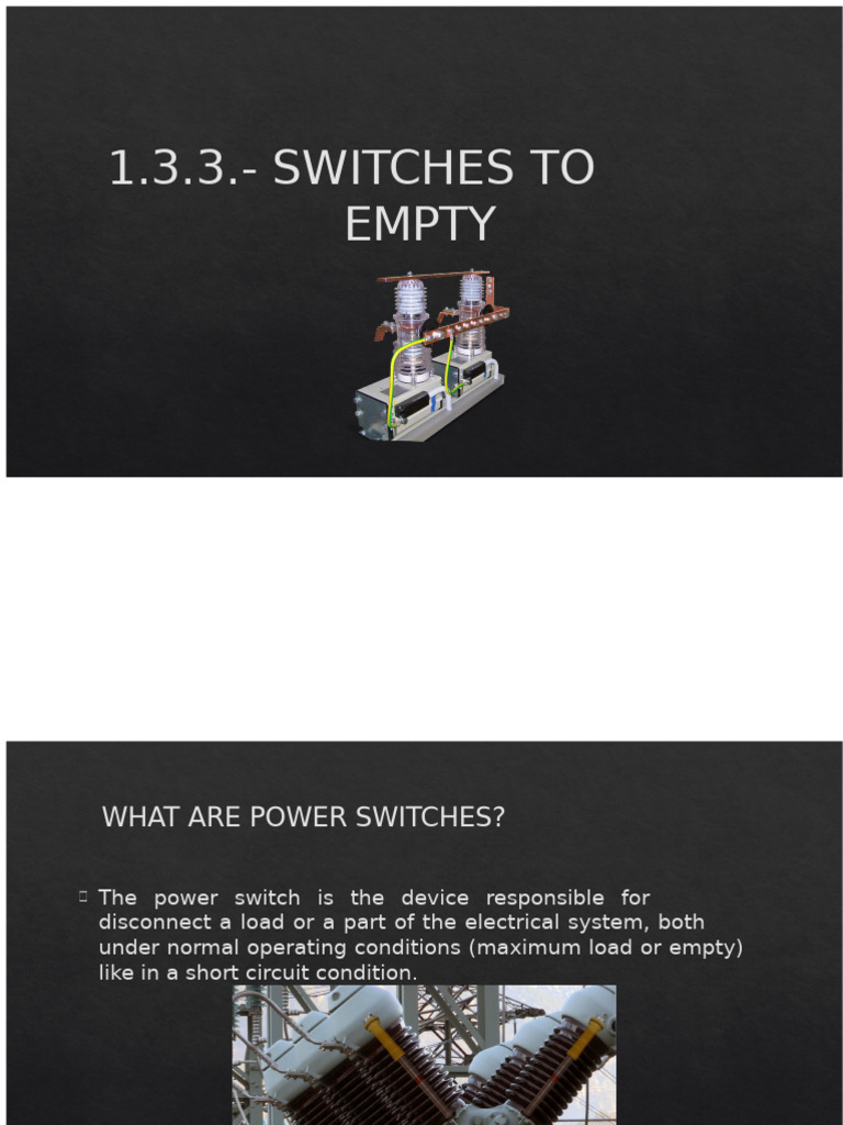 Understanding Vacuum Power Switches | PDF | Switch | Electric Arc