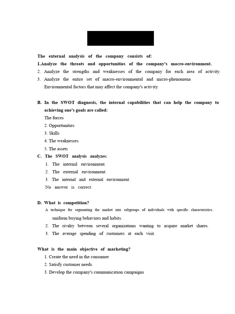 Comprehensive Market Analysis Guide | PDF